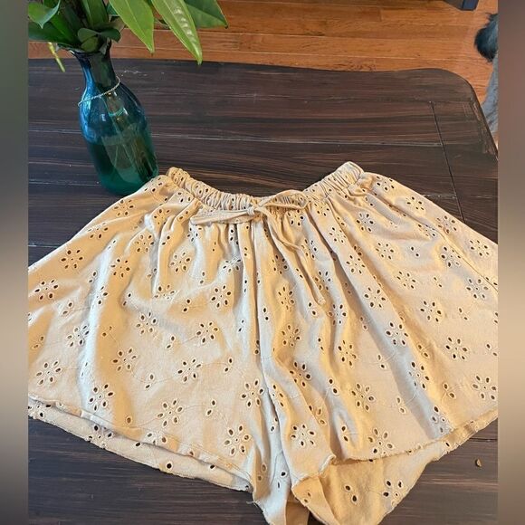 ASOS tan wide leg shorts - Picture 1 of 3